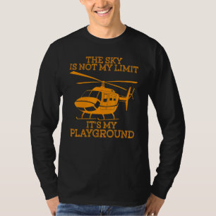 T-shirt Pilote d'hélicoptère Hommes femmes Cool hélicoptèr