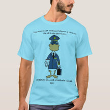 T-shirt pilote d'humour de bande dessinée