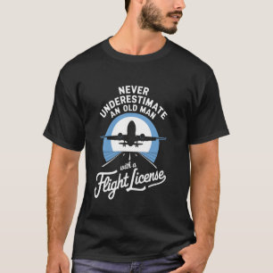 T-shirt Pilote Drôle D'art Avion Passionnés De Vol Pour Mo