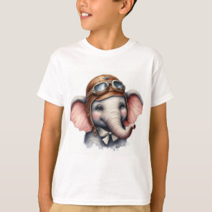 T-shirt Pilote éléphant