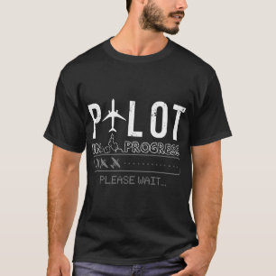 T-shirt Pilote En Cours Drôle Futur Pilote Aéronautique