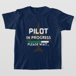 T-shirt pilote en cours futur avion pilote