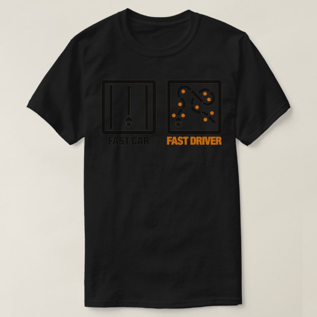 T-shirt Pilote Fast Car (Design devant)