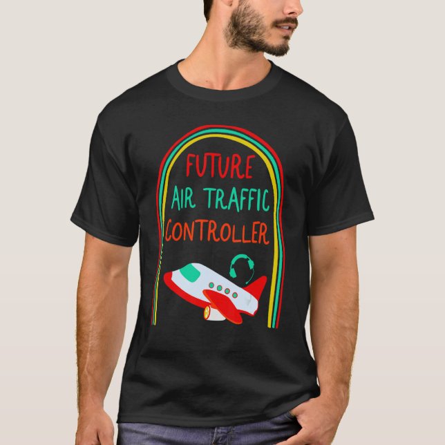 T-shirt Pilote futur contrôleur de la circulation aérienne (Devant)