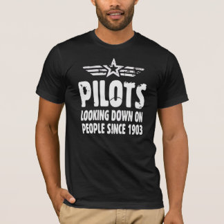 T-shirt Pilote le regard vers le bas sur des personnes
