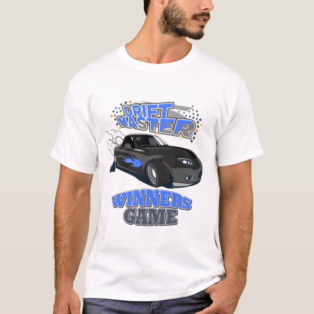 T-shirt Pilote Master Black Car (Devant)