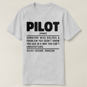 T-shirt Pilote Noun instructeur de vol de l'aviation équip