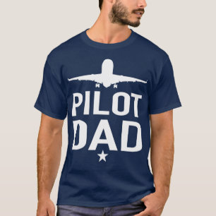 T-shirt Pilote Papa Pilote Avion Pilotes Papa
