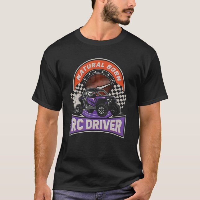 T-shirt Pilote RC Naturel Pilote Racer Remote Contrôlé RC (Devant)