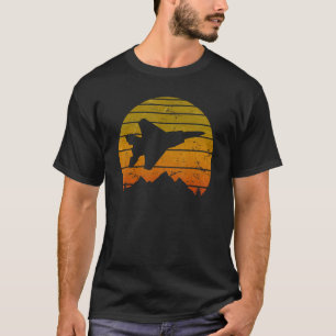 T-shirt Pilote rétro Vintage F-15 Eagle Jet Fighter Sunris