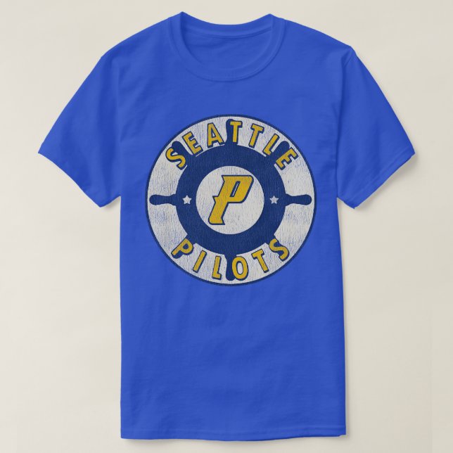 T-shirt Pilotes de Seattle 1969 Brewers Défaut Art Ventila (Design devant)