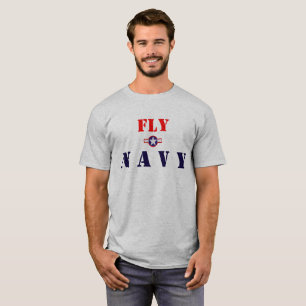 T-shirt Pilotez la marine sur l'avant, Avaition naval sur