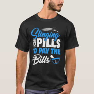 T-shirt Pilules de frondes pour payer des factures drôle P