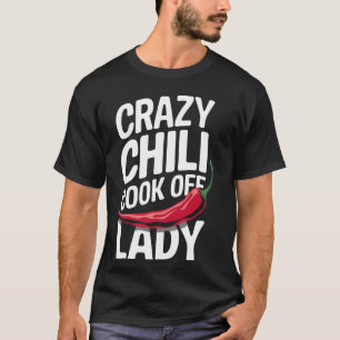 T-shirt Pimentée Concours de Cuisine de Chili Fou Dame  1