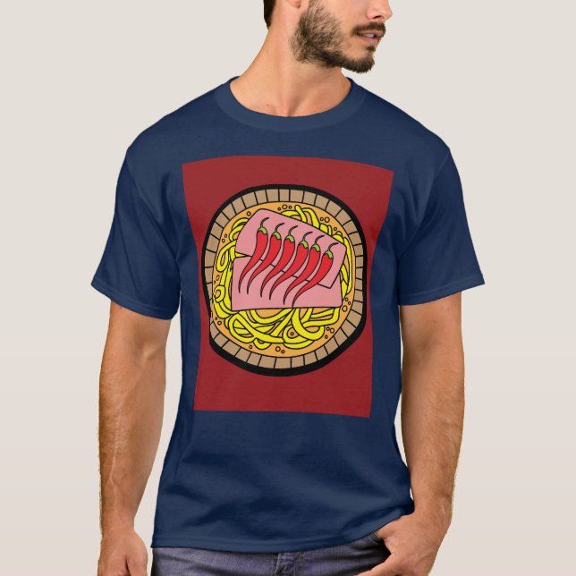 T-shirt Piments Chauds de légumes épicés au Chili (Devant)