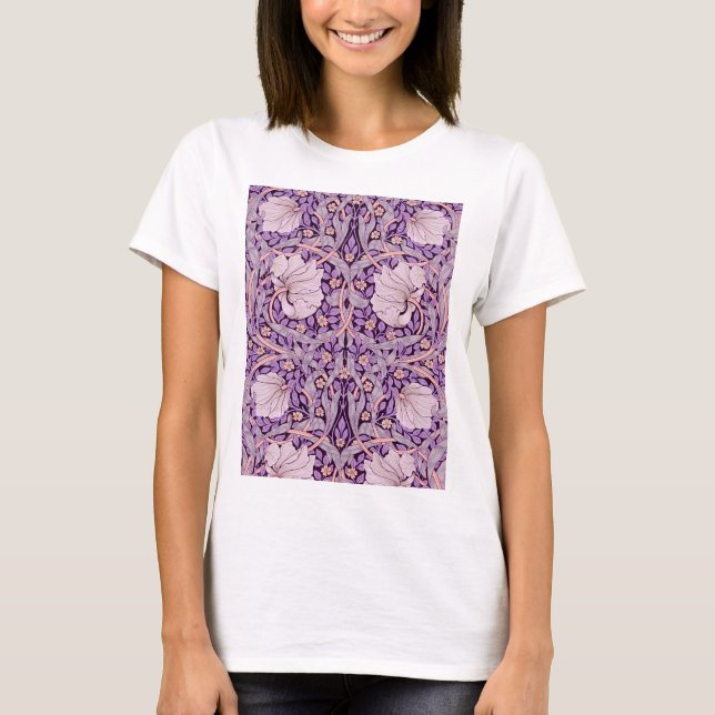T-shirt Pimpernel Purple, William Morris (Devant)
