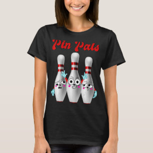 T-shirt Pin Pals Cute Bowling Pour Hommes Femmes Et Enfant