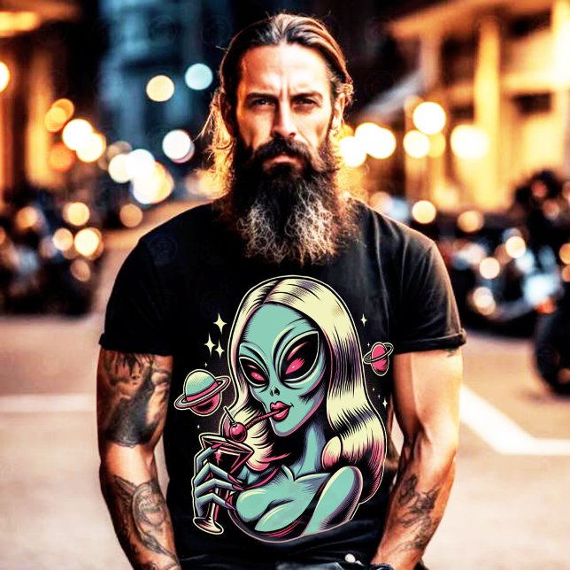 T-shirt Pin-up Alien (Créateur téléchargé)