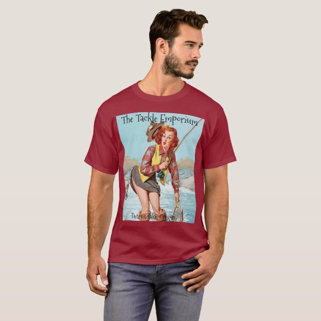 T-shirt Pin-up de pêche (Devant entier)
