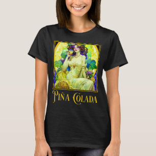 T-shirt Pina Colada Art Nouveau
