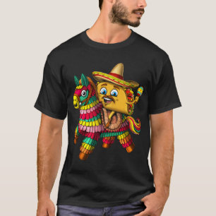 T-shirt Pinata à cheval sur un taco mexicain