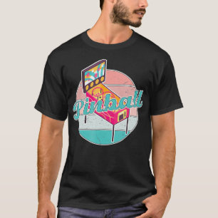 T-shirt Pinball Ball Insertion Pièces Jeu Sur La Lecture A