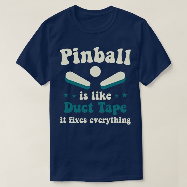 T-shirt Pinball Fixe Tout Arcade Drôle Jeu (Design devant)