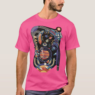 T-shirt Pinball Space Machine Light by Tobe Fonseca