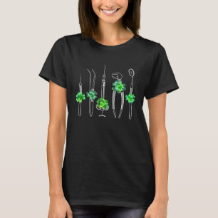 T-shirt Pince de détartreur à croc Miroir buccal Dentiste