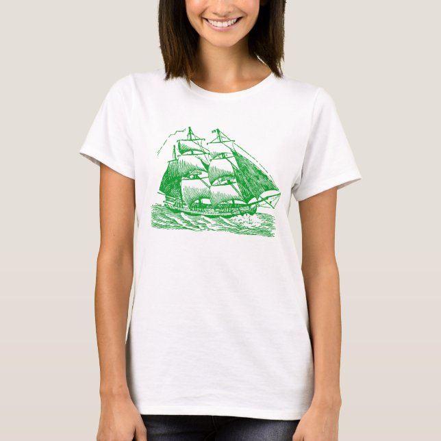 T-shirt Pince - Vert herbe (Devant)
