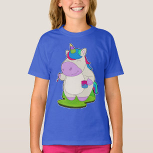 T-shirt Pinceau Peinture Unicorn Painter