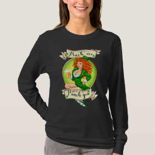 T-shirt Pincez-Moi Et Je Vous Puncherai Drôle Irlandais St