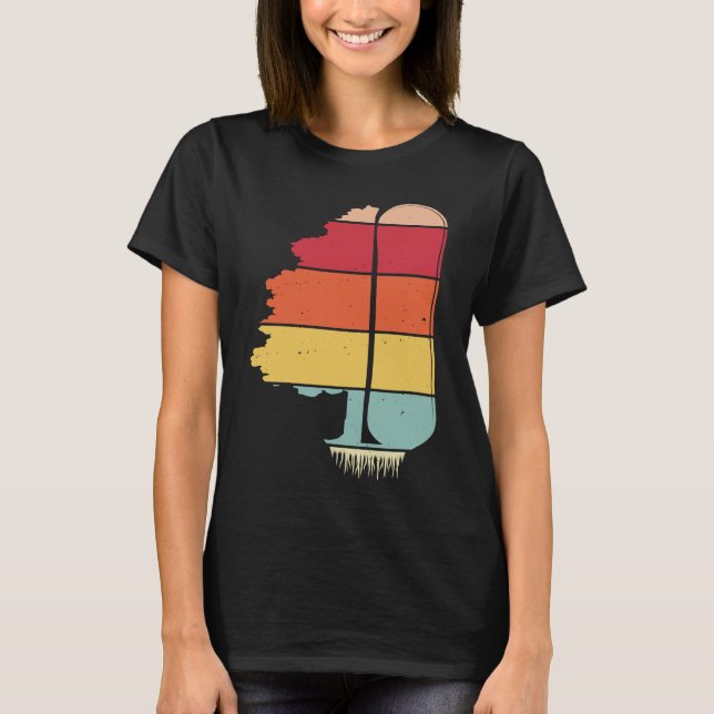 T-shirt Pine Tree Snowboard  Snowboarding Snowboarder Wint (Devant)