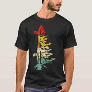 T-shirt Pine vintage Snowboard Sports d'hiver Snowbot