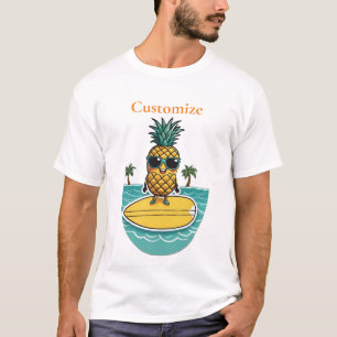T-shirt Pineappa Surfer Dirige Une Vague Thunder_Cove