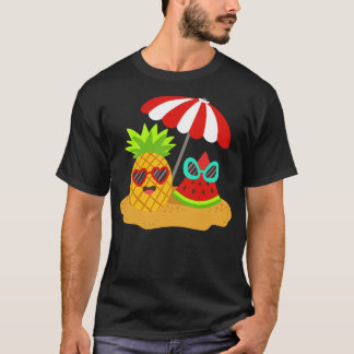 T-shirt Pineappa Watermelon Summer Kawaii