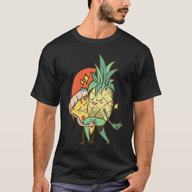 T-shirt Pineapple Pizza   Pizza day Pizza Hawaii (Devant)