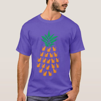 T-shirt Pineappy Cats drôle