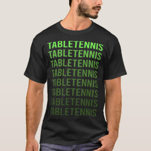 T-shirt Ping Pong De Tennis De Table Vert Gradié