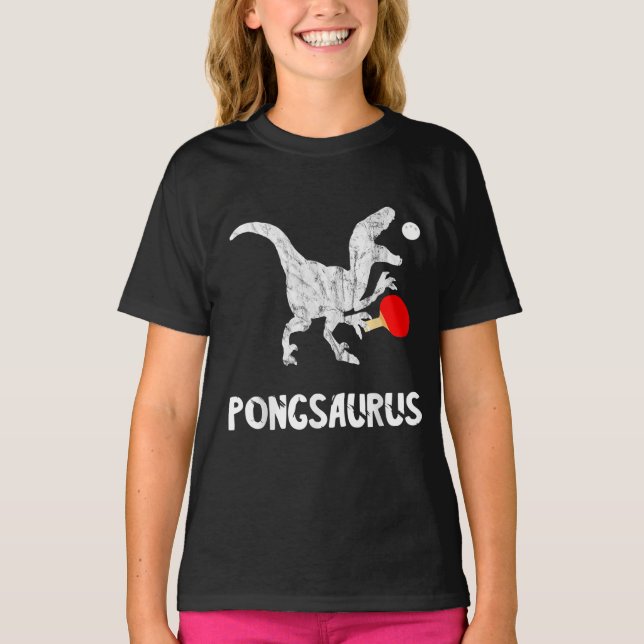 T-shirt Ping Pong Dinosaures Pingpong Lecteur Dino Table D (Devant)