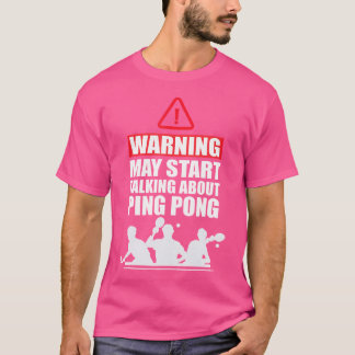 T-shirt Ping Pong Drôle Table Lecteur