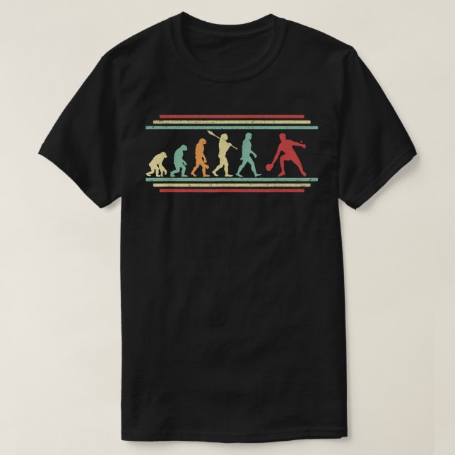 T-shirt Ping Pong Evolution Table Tennis Lecteur Paddle &  (Design devant)