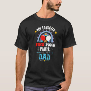 T-shirt Ping Pong Jour Fier Papa Fête des pères Ping Pong