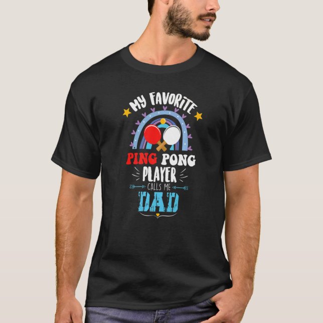 T-shirt Ping Pong Jour Fier Papa Fête des pères Ping Pong (Devant)