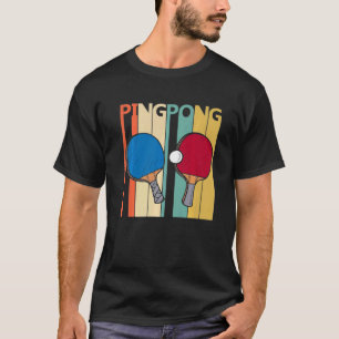 T-shirt Ping Pong Rétro Pour Homme Ping Pong Pour Enfants 