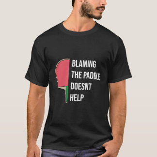 T-shirt Ping Pong Table Tennis Paddle Paddle Paddle Paddle
