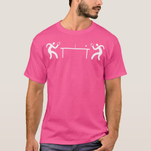 T-shirt Ping Pong Table Tennis Stick Figures Ping Pong Pla