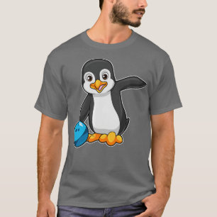T-shirt Pingouin à Bowling avec Bowling ball 2