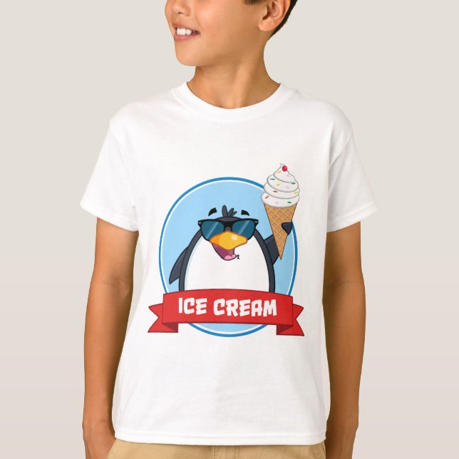 T-shirt Pingouin à glace (Devant)