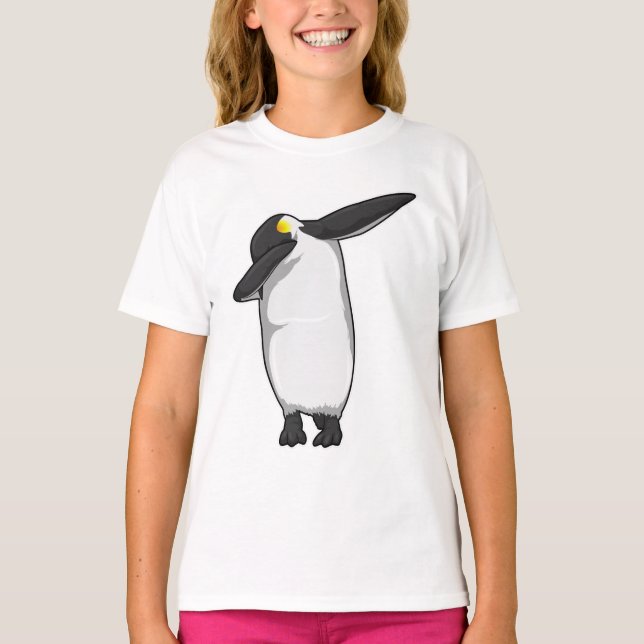 T-shirt Pingouin à Hip hop Dance Dab (Devant)